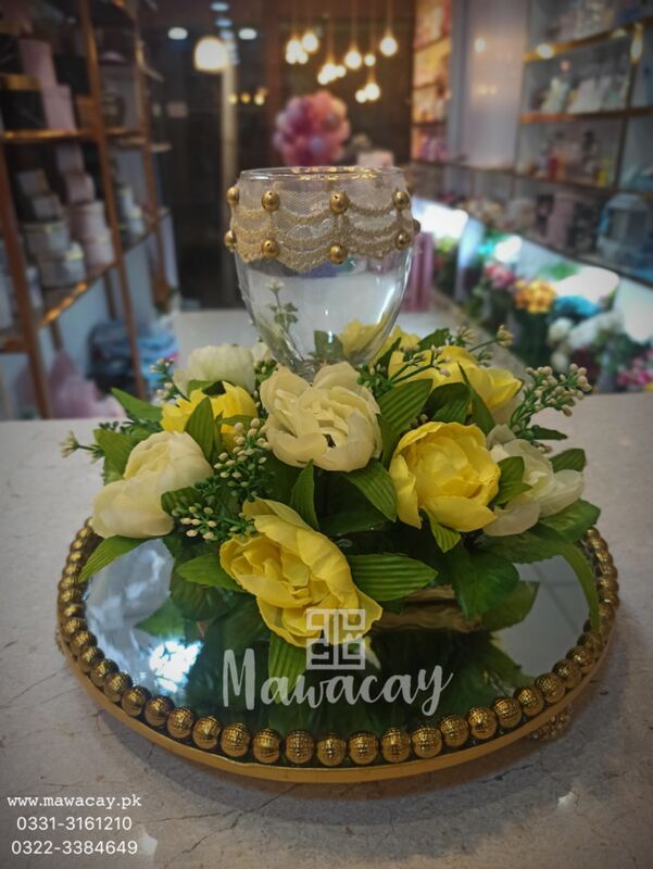 Dudh Pilai Glass for Nikah - Nikah Mirror with Milk Glass Dudh Pilai Glass for Nikah - Nikah Mirror with Milk Glass