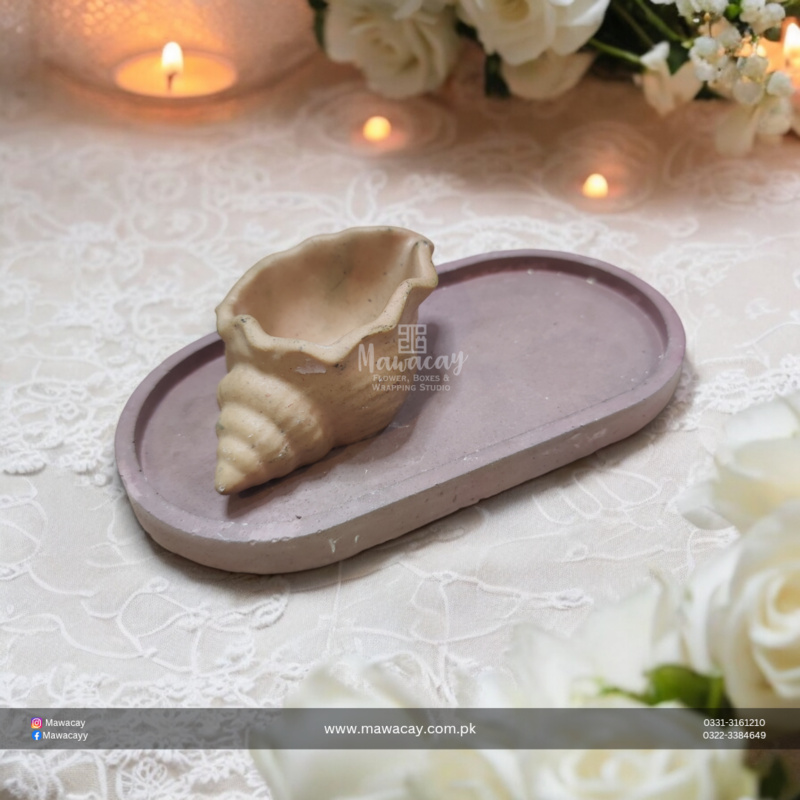 Handmade candle - Handmade gift - Clay tray - Handpainted clay tray - Hanpainted Concret Tray - House Decor Handmade candle - Handmade gift - Clay tray - Handpainted clay tray - Hanpainted Concret Tray - House Decor