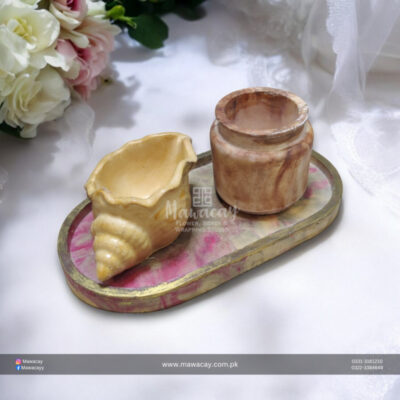 Handmade candle - Handmade gift - Clay tray - Handpainted clay tray - Hanpainted Concret Tray - House Decor