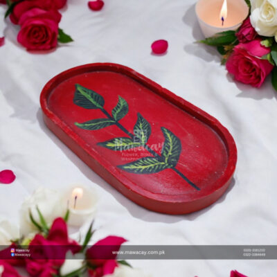 Handmade candle - Handmade gift - Clay tray - Handpainted clay tray - Hanpainted Concret Tray - House Decor