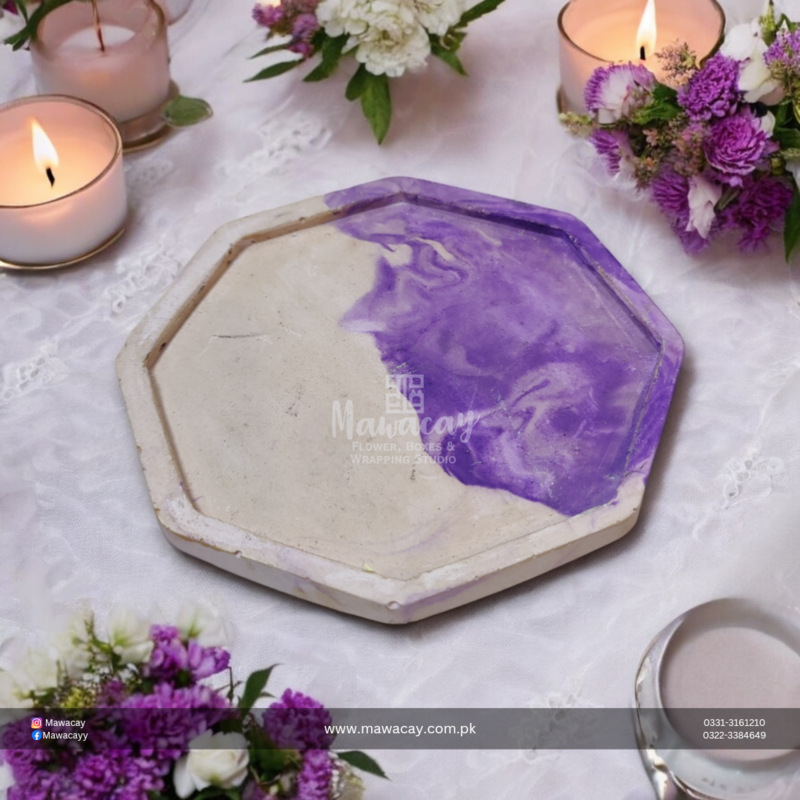 Handmade candle - Handmade gift - Clay tray - Handpainted clay tray - Hanpainted Concret Tray - House Decor Handmade candle - Handmade gift - Clay tray - Handpainted clay tray - Hanpainted Concret Tray - House Decor