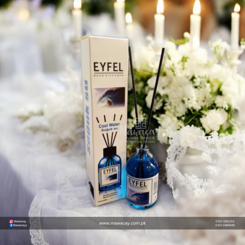 Turkish Diffuser - Eyfel Perfume Aroma Diffuser, Home Fragrance With Sticks & Ocean – 120ml Turkish Diffuser - Eyfel Perfume Aroma Diffuser, Home Fragrance With Sticks & Ocean – 120ml