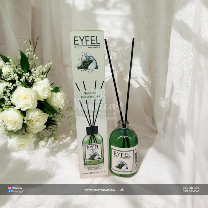 Turkish Diffuser - Eyfel Perfume Aroma Diffuser, Home Fragrance With Sticks & Ocean – 120ml Turkish Diffuser - Eyfel Perfume Aroma Diffuser, Home Fragrance With Sticks & Ocean – 120ml