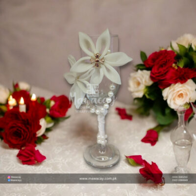 Dudh Pilai Glass for Nikah - Nikah Mirror with Milk Glass
