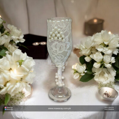 Dudh Pilai Glass for Nikah - Nikah Mirror with Milk Glass
