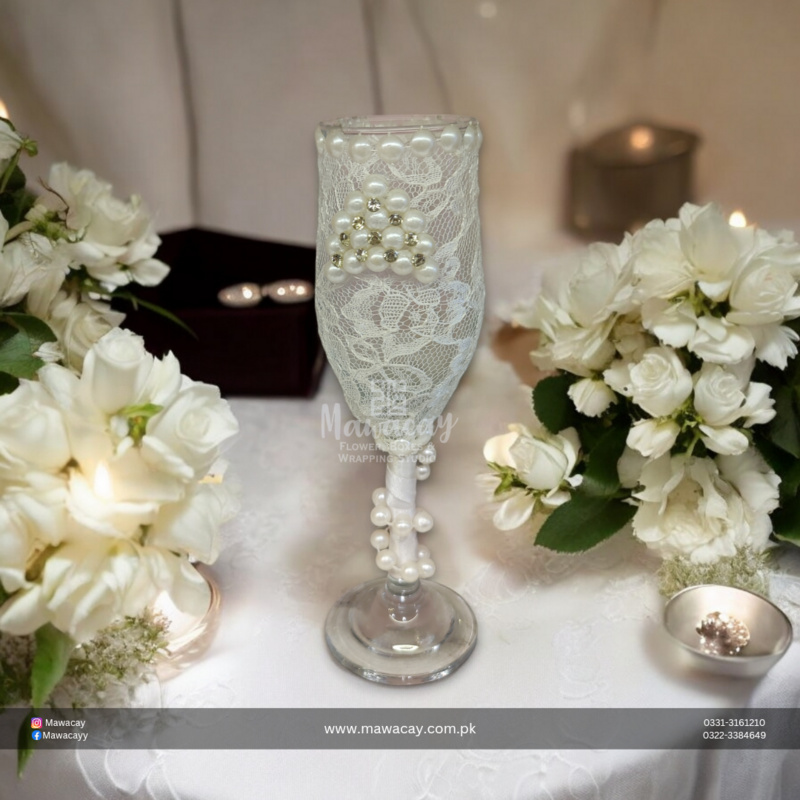 Dudh Pilai Glass for Nikah - Nikah Mirror with Milk Glass Dudh Pilai Glass for Nikah - Nikah Mirror with Milk Glass